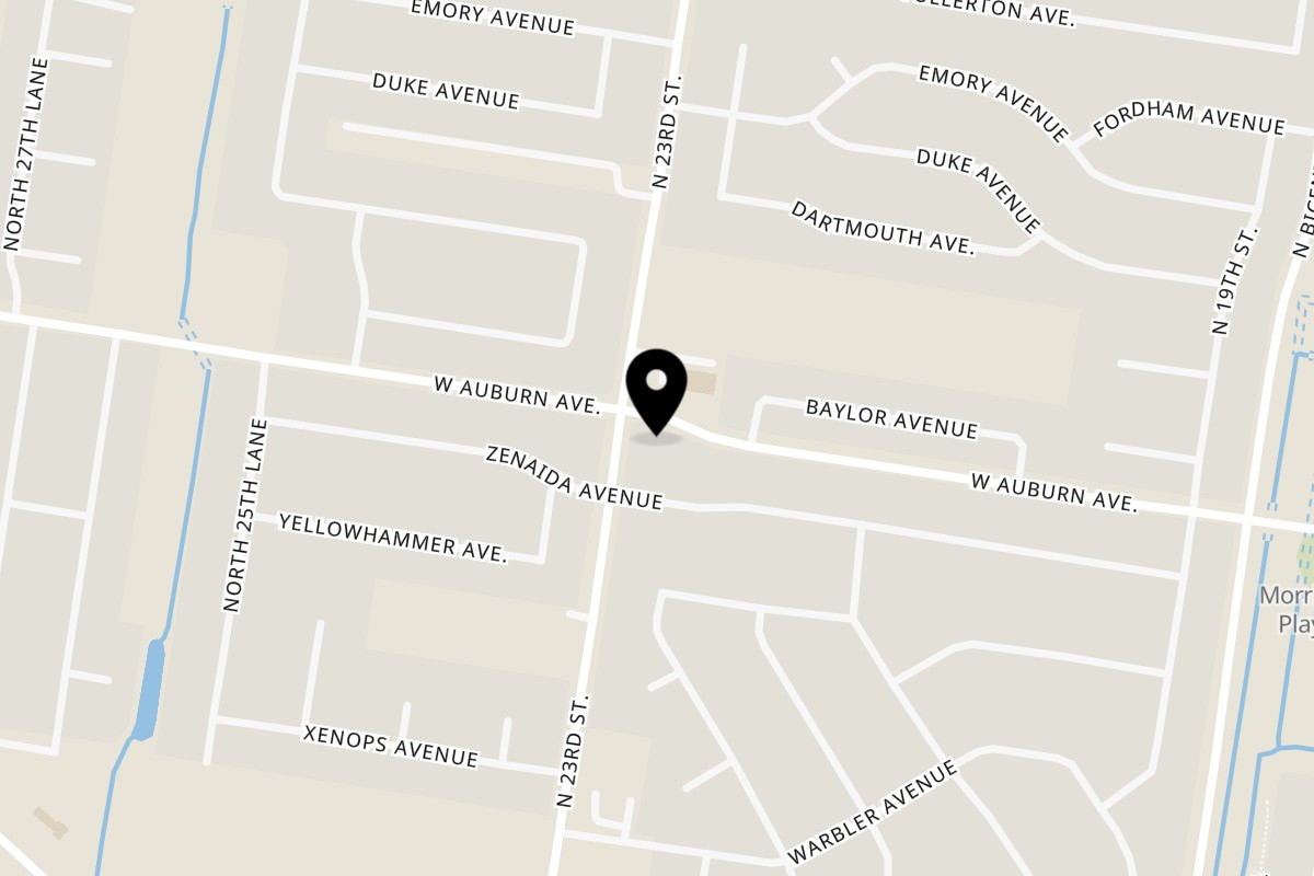 Map showing the location of TACONTAINER on 7824 N 23rd St in McAllen